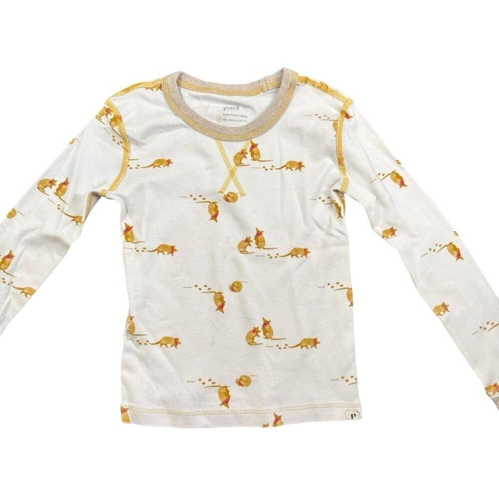 Pact Kids Armadillo Long Sleeve Pajama Top